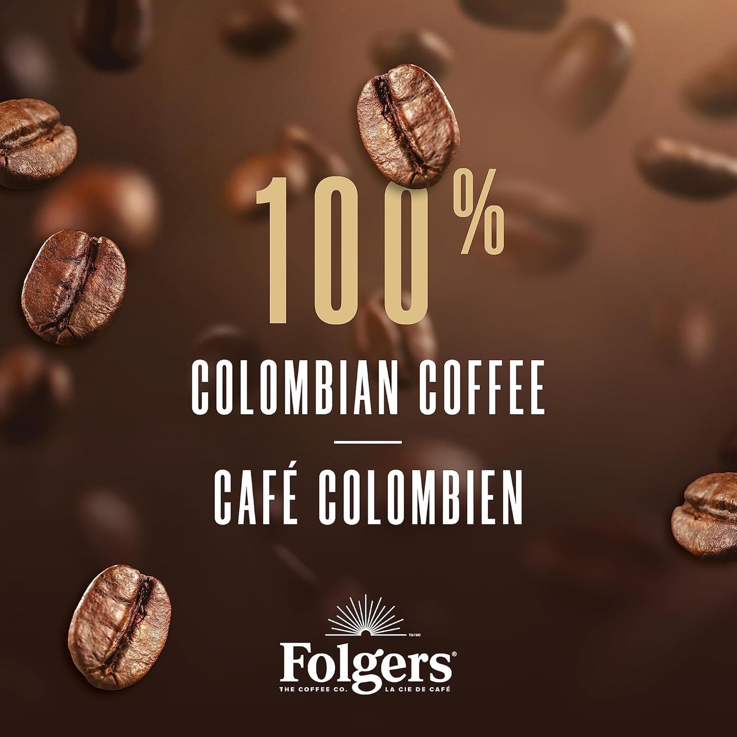 Folgers Classic Roast Medium Coffee Pods, Single Serve One Cup Pods made with Arabica Beans for Hot or Iced Drinks, 12 Count (Pack of 1)