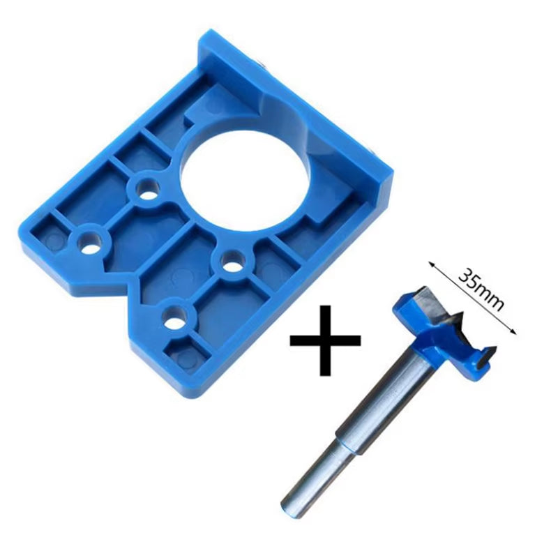 Woodworking Hole Drilling Guide Locator 35Mm Hinge Boring Jig with Fixture Aluminum Plastic Hole Opener Template Door Cabinets