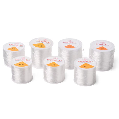 0.5-1.5Mm Elastic Cord String Transparent Elastic Thread for Jewelry Making Diy Bracelet Necklace Beaded Accessories
