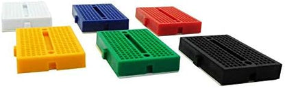 LampVPath [12Packs] 170 Points Mini Small solderless breadboard for Arduino Proto Shield (6 colors)
