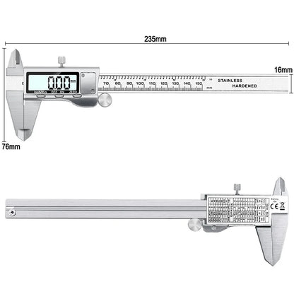 Vernier Caliper - Stainless Steel Digital Caliper 6 Inch/150mm