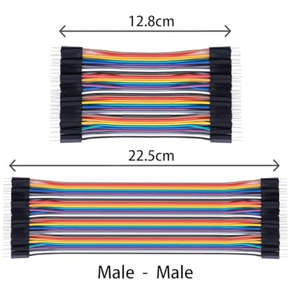 10cm 240pcs Breadboard Jumper Wires Cable Kit Male to Female, Male to Male, Female to Female Compatible with Arduino Projects and Raspberry Pi