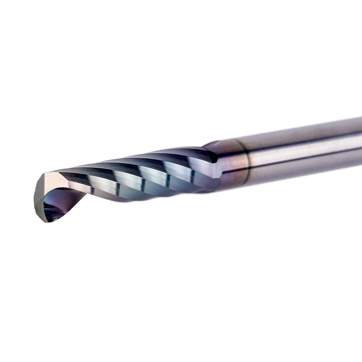 SpeTool 1/4 Shank Single Flute Router Bit with Extra Long Life Coating ,Solid Carbide O Flute End Mill Spiral Upcut Bit for CNC Aluminum Cutter