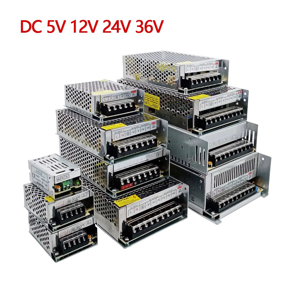 5V 12V 24V 36V Power Supply SMPS 5 12 24 36 V AC DC 220V to 5V 12V 24V 36V 1A 2A 3A 5A 10A 20A 30A Switching Power Supply SMPS