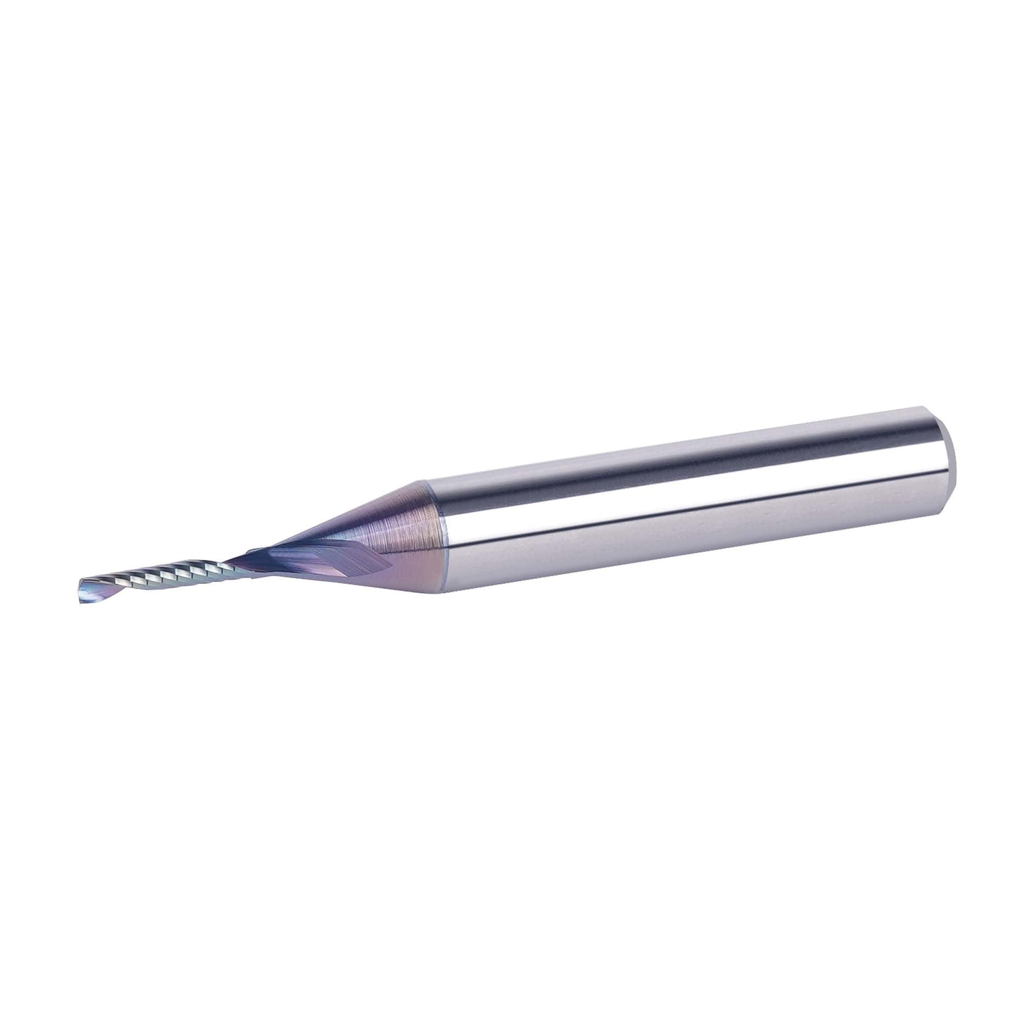SpeTool 1/4 Shank Single Flute Router Bit with Extra Long Life Coating ,Solid Carbide O Flute End Mill Spiral Upcut Bit for CNC Aluminum Cutter
