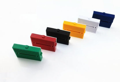 LampVPath [12Packs] 170 Points Mini Small solderless breadboard for Arduino Proto Shield (6 colors)