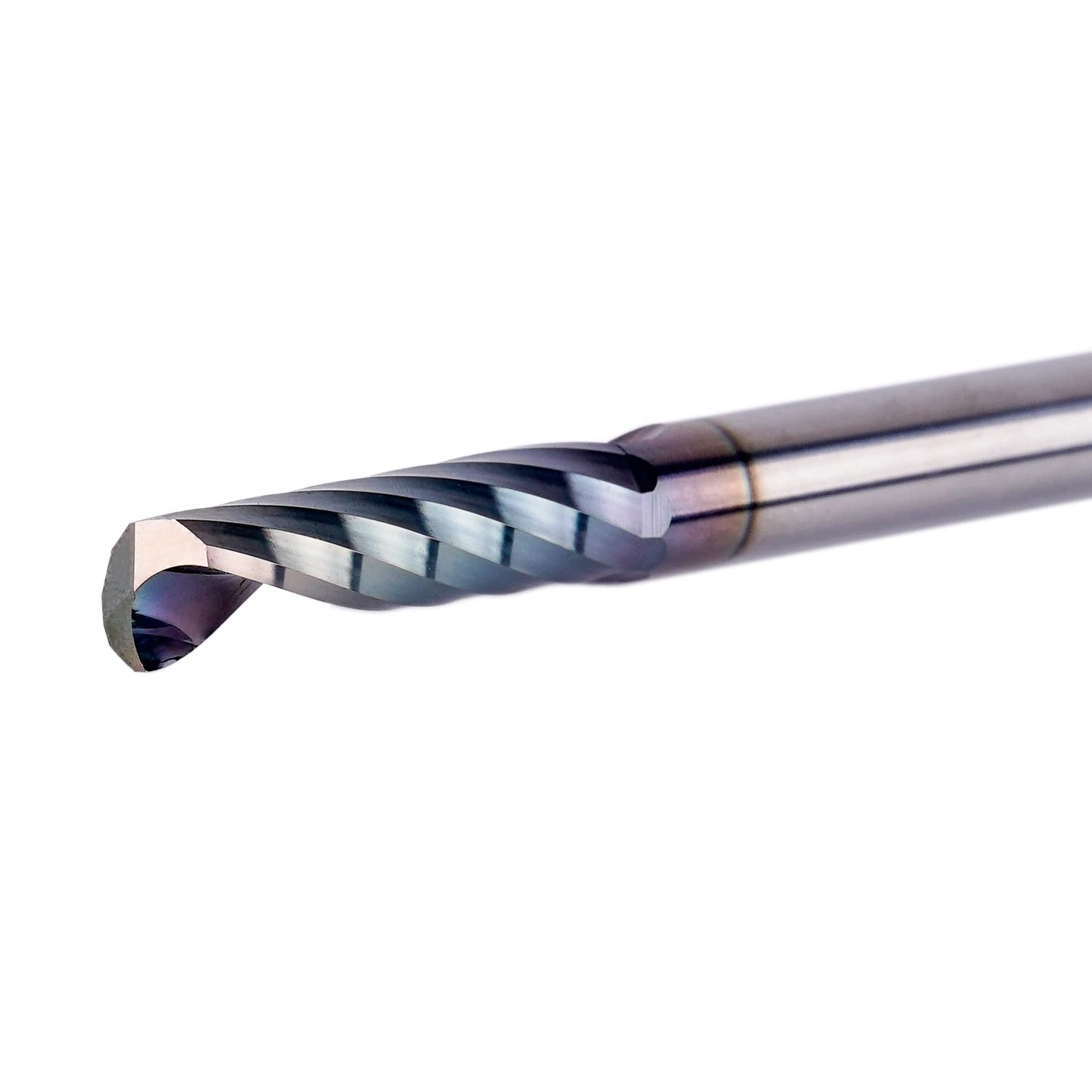SpeTool 1/4 Shank Single Flute Router Bit with Extra Long Life Coating ,Solid Carbide O Flute End Mill Spiral Upcut Bit for CNC Aluminum Cutter