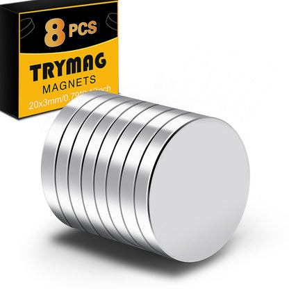 TRYMAG 5x3mm 80Pcs Small Refrigerator Magnets, Tiny Rare Earth Magnets Small Disc Magnet for Fridge, Whiteboard, Billboard, Dry Erase Board, Office Magnet