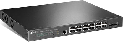 TP-Link Jetstream 24-Port 2.5GBASE-T, 4 10GE SFP+ L2+ Managed Switch with 16-Port PoE+ & 8-Port PoE++ (TL-SG3428XPP-M2) - 24× 2.5 Gbps Ports, Omada SDN Integrated, Cloud Access, Robust Security & QoS