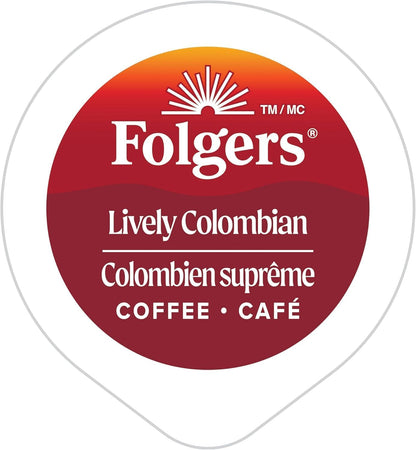 Folgers Classic Roast Medium Coffee Pods, Single Serve One Cup Pods made with Arabica Beans for Hot or Iced Drinks, 12 Count (Pack of 1)