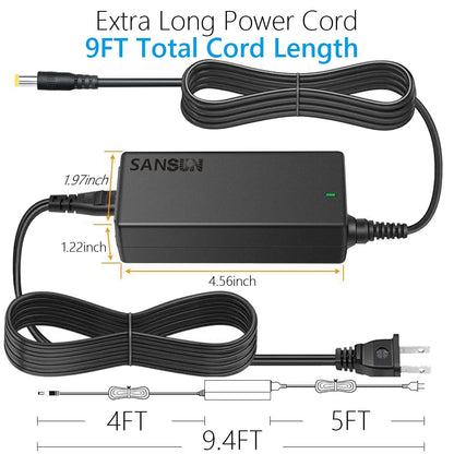 12V 5A Power Supply, AC 120V to DC12V 5.5x2.1mm Jack Converter, 12 Volt LED Driver 60W Adapter Transformer for Strip Lights, Surveillance Cameras, External HDD, Monitor, CCTV (Pack of 1)