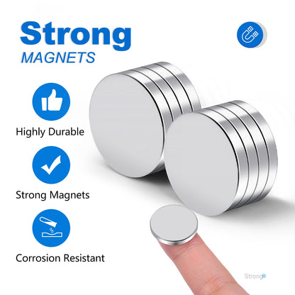 TRYMAG 5x3mm 80Pcs Small Refrigerator Magnets, Tiny Rare Earth Magnets Small Disc Magnet for Fridge, Whiteboard, Billboard, Dry Erase Board, Office Magnet