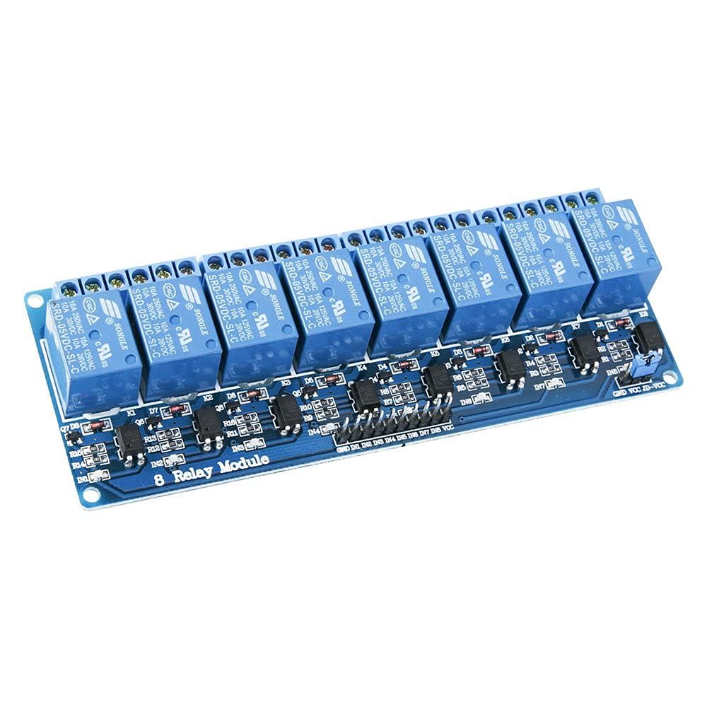 ELEGOO 4 Channel DC 5V Relay Module with Optocoupler for Arduino UNO R3 MEGA 1280 DSP ARM PIC AVR STM32 Raspberry Pi
