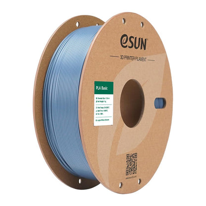 eSUN PLA Filament 1.75mm, PLA Basic 3D Printer Filament Dimensional Accuracy +/- 0.05mm, 1KG Spool (2.2 LBS) Speedy PLA Filament for 3D Printers, Grey