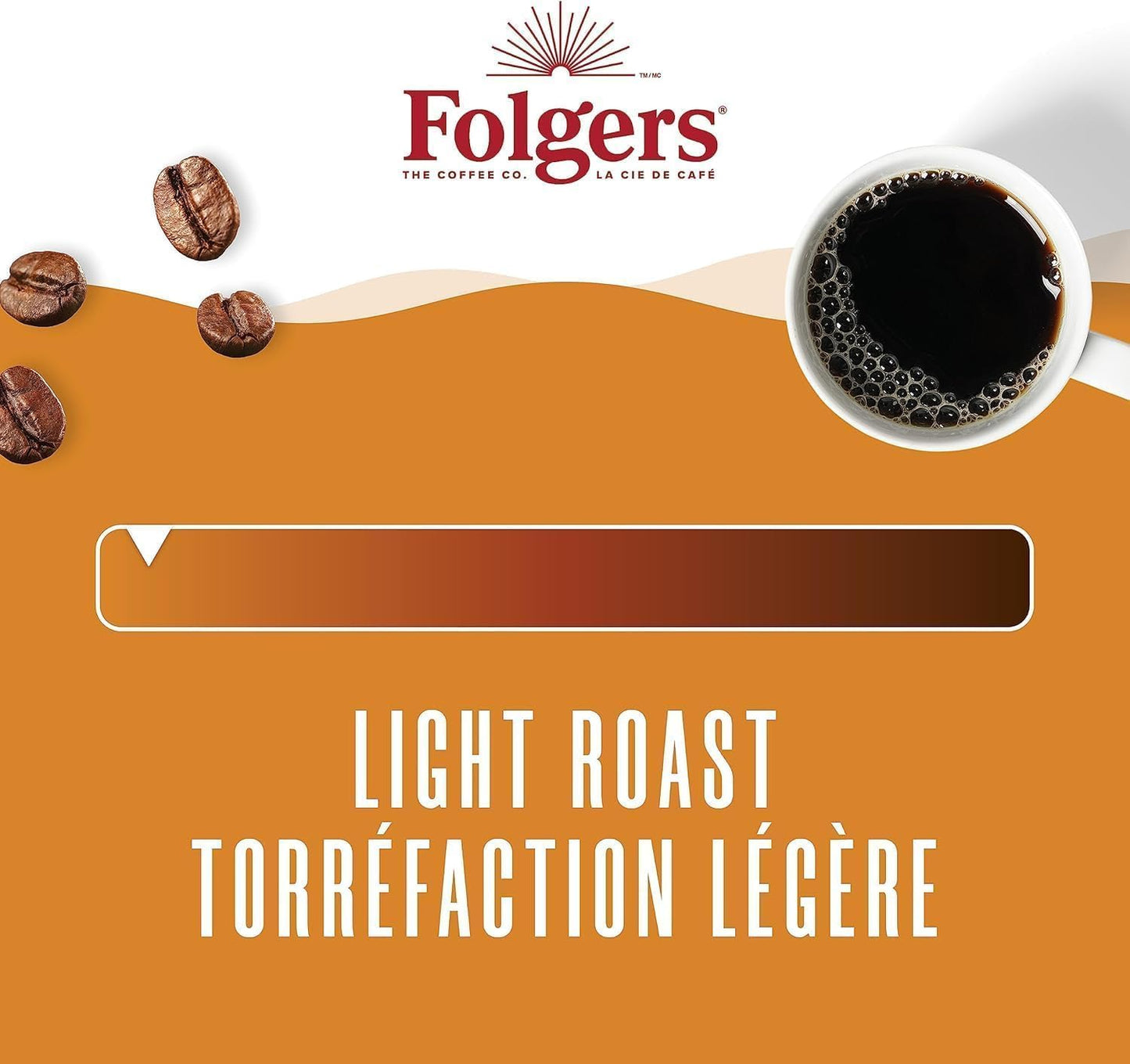 Folgers Classic Roast Medium Coffee Pods, Single Serve One Cup Pods made with Arabica Beans for Hot or Iced Drinks, 12 Count (Pack of 1)