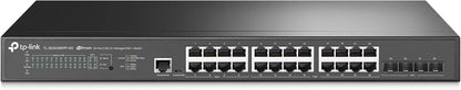 TP-Link Jetstream 24-Port 2.5GBASE-T, 4 10GE SFP+ L2+ Managed Switch with 16-Port PoE+ & 8-Port PoE++ (TL-SG3428XPP-M2) - 24× 2.5 Gbps Ports, Omada SDN Integrated, Cloud Access, Robust Security & QoS
