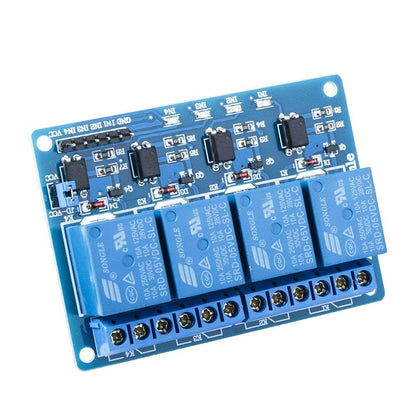 ELEGOO 4 Channel DC 5V Relay Module with Optocoupler for Arduino UNO R3 MEGA 1280 DSP ARM PIC AVR STM32 Raspberry Pi