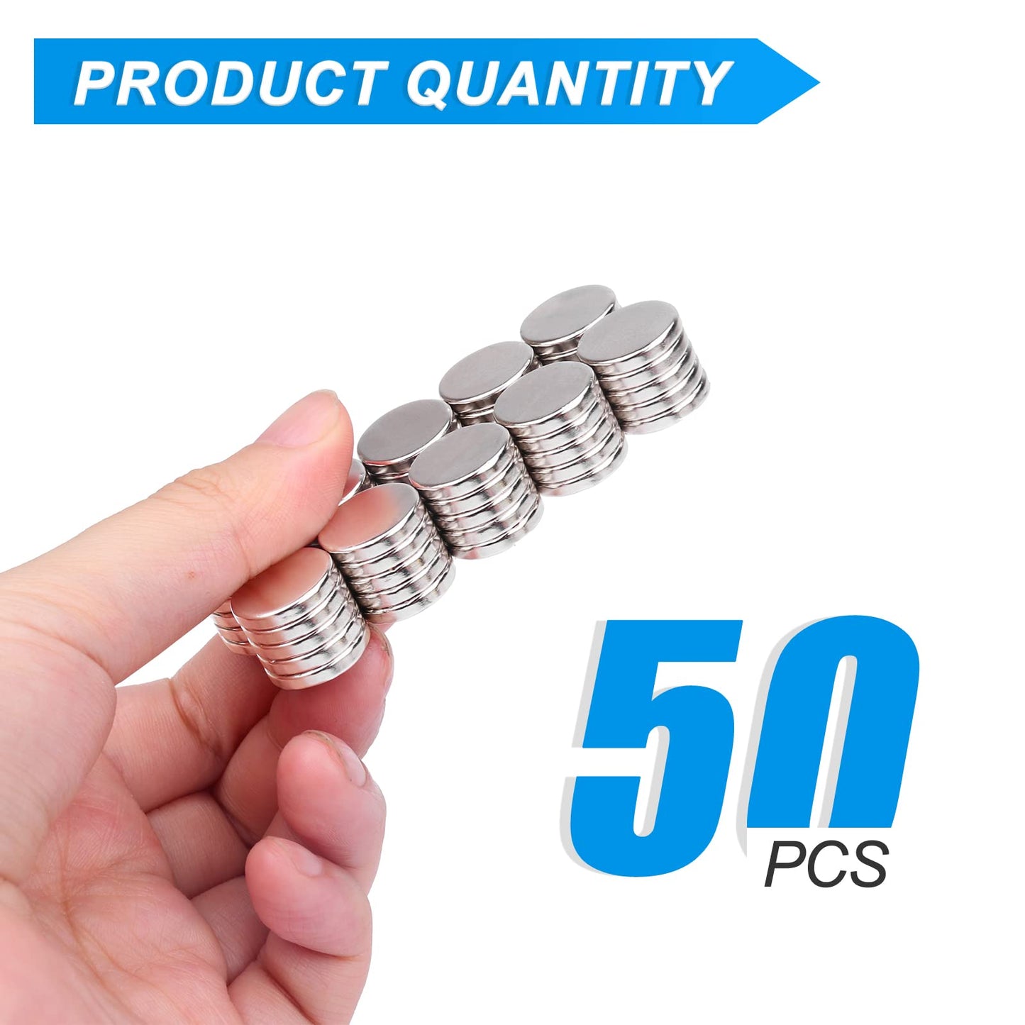 TRYMAG 5x3mm 80Pcs Small Refrigerator Magnets, Tiny Rare Earth Magnets Small Disc Magnet for Fridge, Whiteboard, Billboard, Dry Erase Board, Office Magnet
