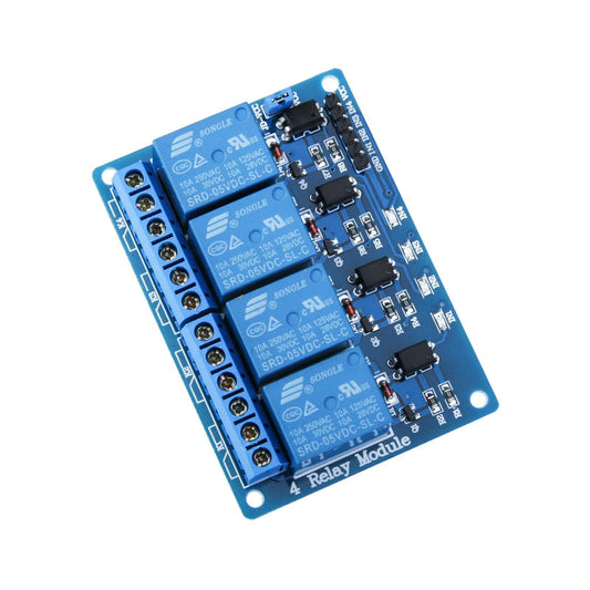 ELEGOO 4 Channel DC 5V Relay Module with Optocoupler for Arduino UNO R3 MEGA 1280 DSP ARM PIC AVR STM32 Raspberry Pi