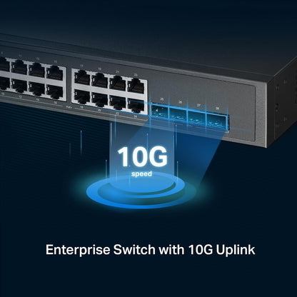 TP-Link Jetstream 24-Port 2.5GBASE-T, 4 10GE SFP+ L2+ Managed Switch with 16-Port PoE+ & 8-Port PoE++ (TL-SG3428XPP-M2) - 24× 2.5 Gbps Ports, Omada SDN Integrated, Cloud Access, Robust Security & QoS