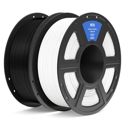 ELEGOO PETG 1.75 mm Black 4 Pack 1kg Spools (2.2 lbs), 3D Printing Filament Dimensional Accuracy +/- 0.02 mm, Fits for Most FDM 3D Printers