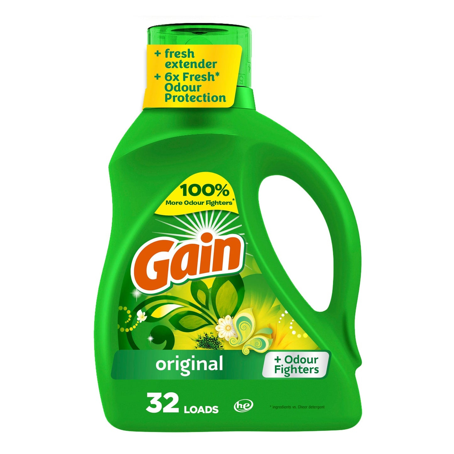 Gain Aroma Boost Liquid Laundry Detergent, Original Scent, HE Compatible, 107 Loads, 4.55L