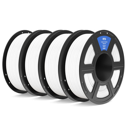 ELEGOO PETG 1.75 mm Black 4 Pack 1kg Spools (2.2 lbs), 3D Printing Filament Dimensional Accuracy +/- 0.02 mm, Fits for Most FDM 3D Printers