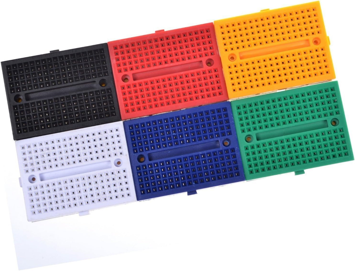 LampVPath [12Packs] 170 Points Mini Small solderless breadboard for Arduino Proto Shield (6 colors)