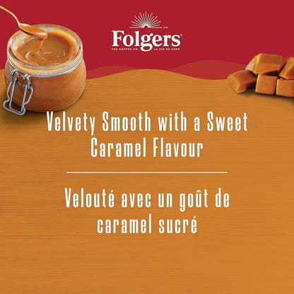 Folgers Classic Roast Medium Coffee Pods, Single Serve One Cup Pods made with Arabica Beans for Hot or Iced Drinks, 12 Count (Pack of 1)