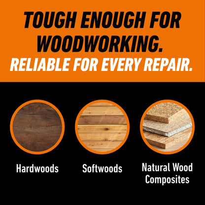 Gorilla Wood Glue, Gel, Indoor & Outdoor Carpentry Projects, Paintable, Sandable, Moisture Resistant, Clamping, Natural Color, 18oz/532mL, (Pack of 1)