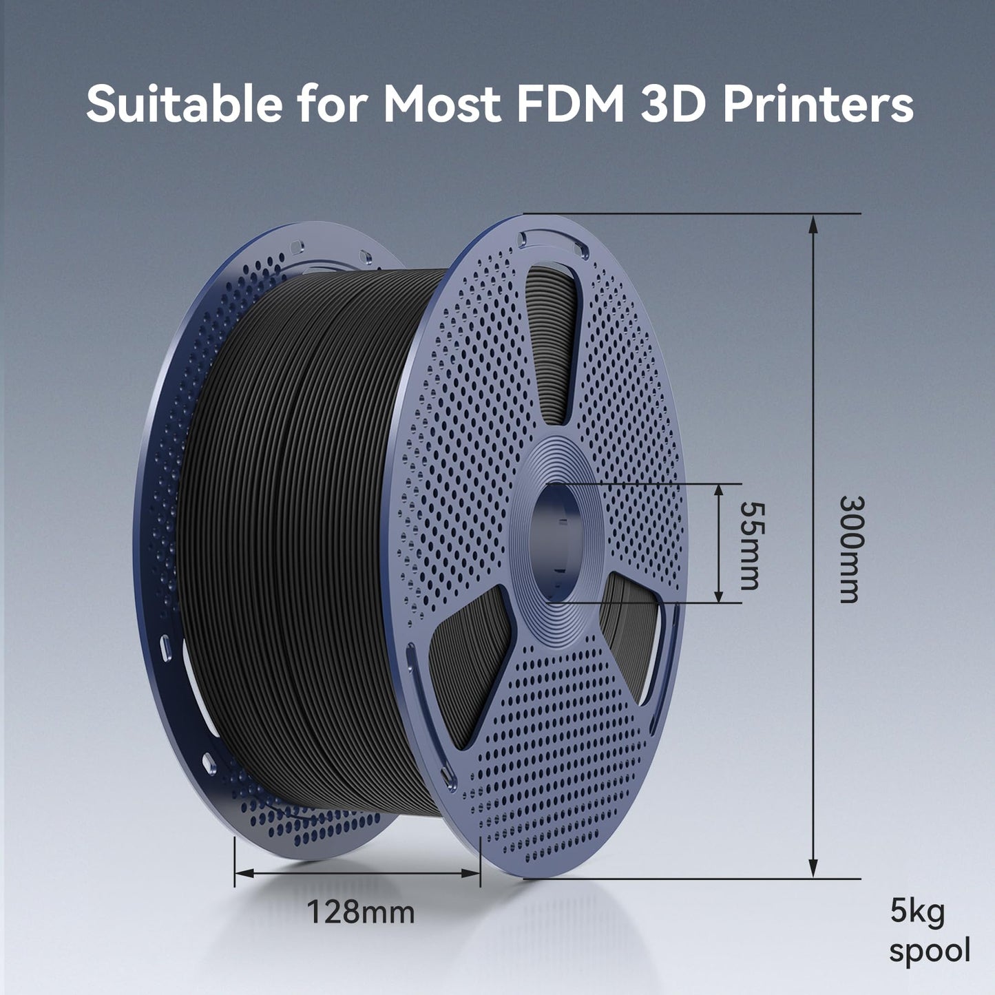 SUNLU PLA 3D Printer Filament PLA Filament 1.75mm, Neatly Wound 3D Printing Filament 1.75mm, Dimensional Accuracy +/- 0.02 mm, Fit Most FDM 3D Printers, 1kg Spool (2.2lbs), PLA Ceramic White