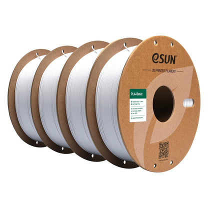 eSUN PLA Filament 1.75mm, PLA Basic 3D Printer Filament Dimensional Accuracy +/- 0.05mm, 1KG Spool (2.2 LBS) Speedy PLA Filament for 3D Printers, Grey