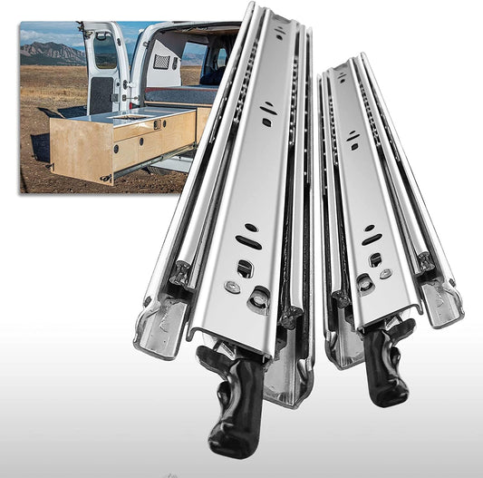 SHUHANG Heavy Duty Drawer Slides Full Extension 12 14 16 18 20 22 24 26 28 30 32 34 36 38 40 Inch (51mm -Without Lock, 34 inch)