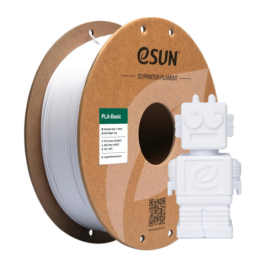 eSUN PLA Filament 1.75mm, PLA Basic 3D Printer Filament Dimensional Accuracy +/- 0.05mm, 1KG Spool (2.2 LBS) Speedy PLA Filament for 3D Printers, Grey