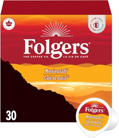 Folgers Classic Roast Medium Coffee Pods, Single Serve One Cup Pods made with Arabica Beans for Hot or Iced Drinks, 12 Count (Pack of 1)