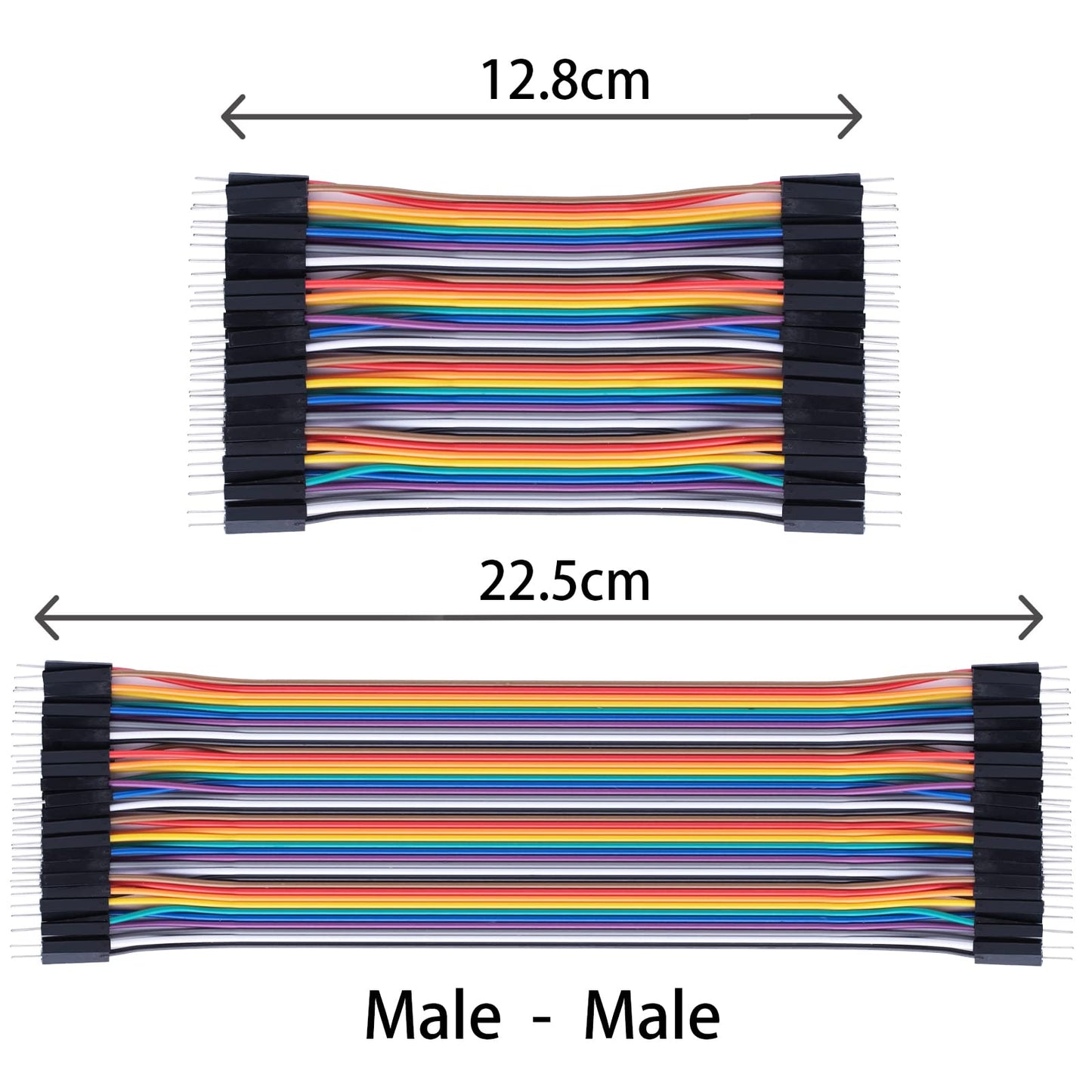 10cm 240pcs Breadboard Jumper Wires Cable Kit Male to Female, Male to Male, Female to Female Compatible with Arduino Projects and Raspberry Pi