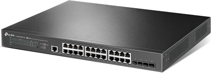 TP-Link Jetstream 24-Port 2.5GBASE-T, 4 10GE SFP+ L2+ Managed Switch with 16-Port PoE+ & 8-Port PoE++ (TL-SG3428XPP-M2) - 24× 2.5 Gbps Ports, Omada SDN Integrated, Cloud Access, Robust Security & QoS