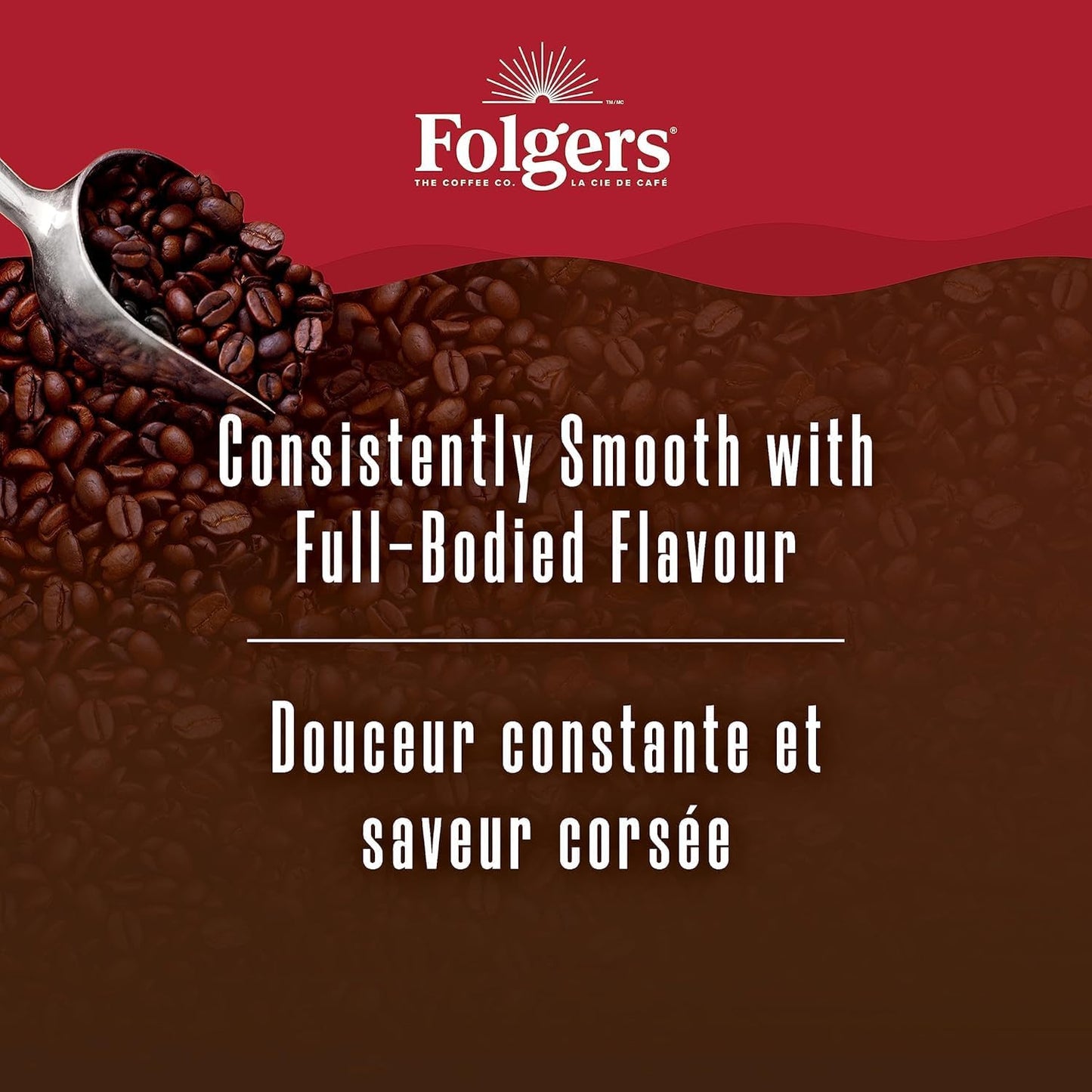Folgers Classic Roast Medium Coffee Pods, Single Serve One Cup Pods made with Arabica Beans for Hot or Iced Drinks, 12 Count (Pack of 1)
