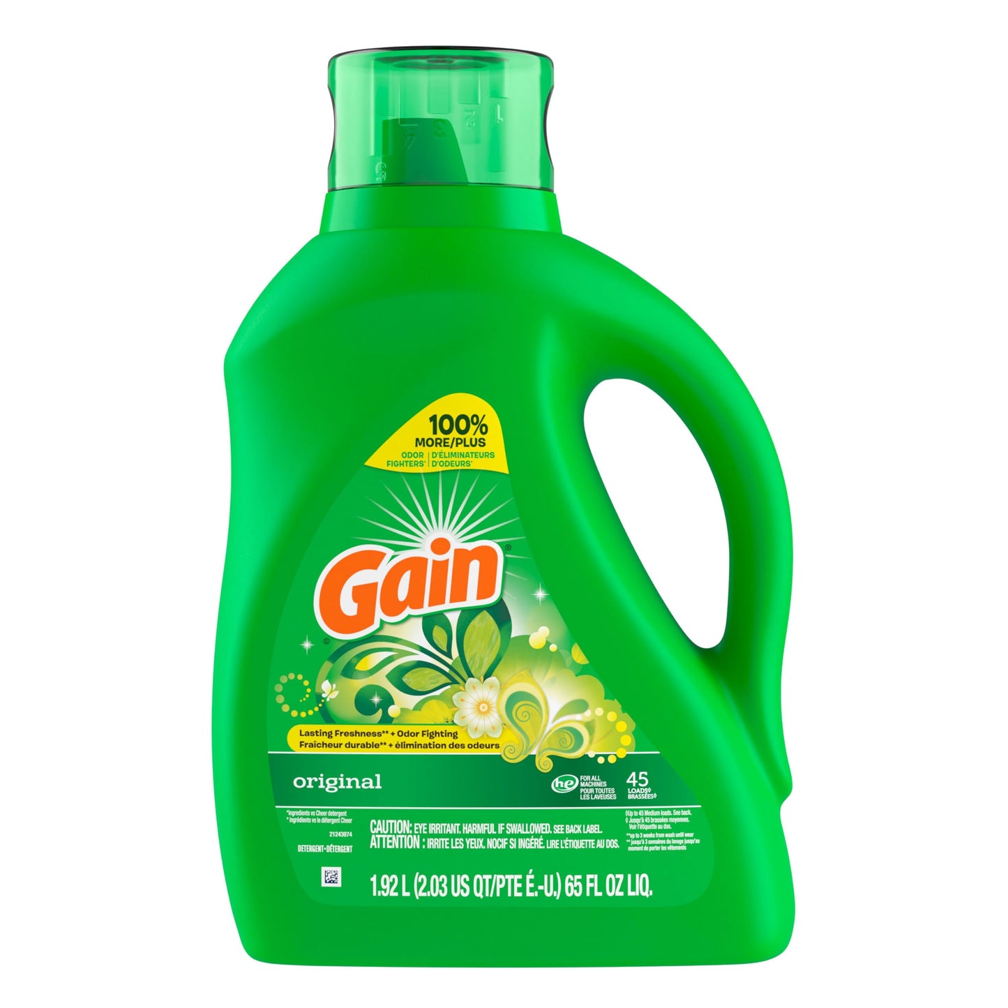 Gain Aroma Boost Liquid Laundry Detergent, Original Scent, HE Compatible, 107 Loads, 4.55L