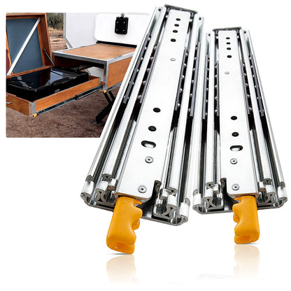SHUHANG Heavy Duty Drawer Slides Full Extension 12 14 16 18 20 22 24 26 28 30 32 34 36 38 40 Inch (51mm -Without Lock, 34 inch)