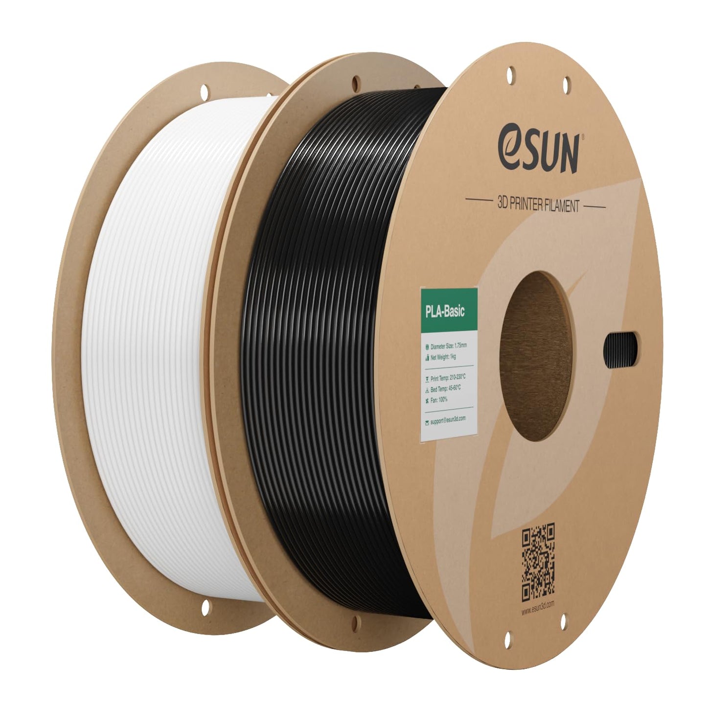 eSUN PLA Filament 1.75mm, PLA Basic 3D Printer Filament Dimensional Accuracy +/- 0.05mm, 1KG Spool (2.2 LBS) Speedy PLA Filament for 3D Printers, Grey