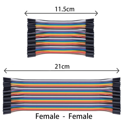 10cm 240pcs Breadboard Jumper Wires Cable Kit Male to Female, Male to Male, Female to Female Compatible with Arduino Projects and Raspberry Pi
