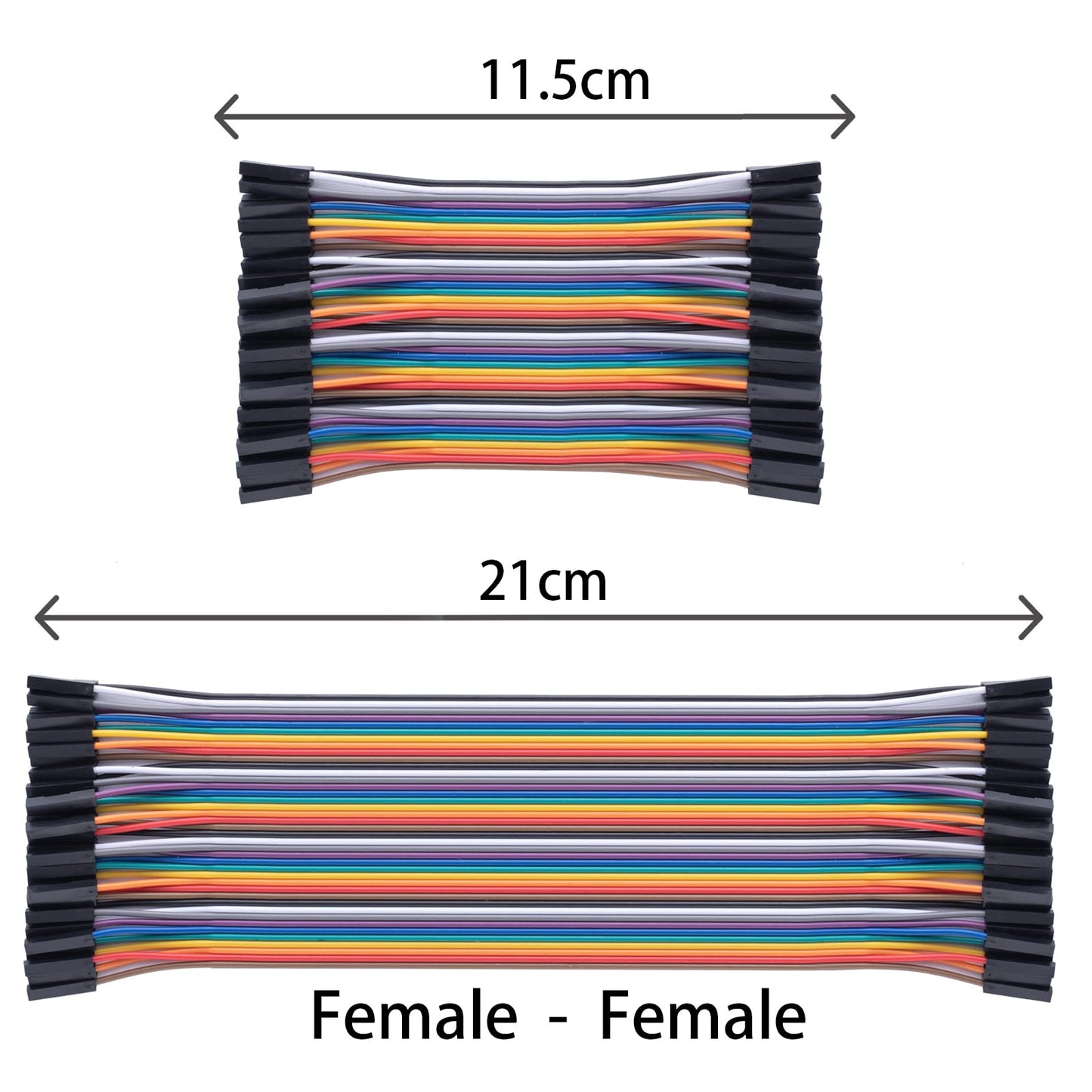 10cm 240pcs Breadboard Jumper Wires Cable Kit Male to Female, Male to Male, Female to Female Compatible with Arduino Projects and Raspberry Pi