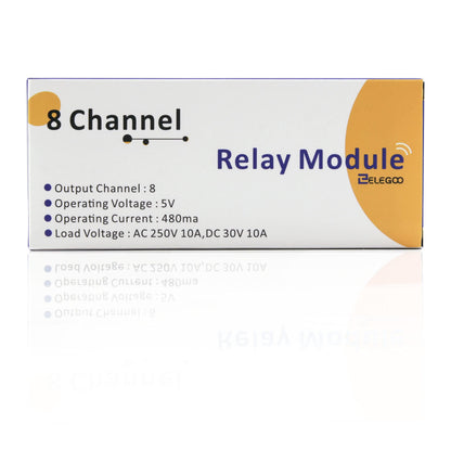 ELEGOO 4 Channel DC 5V Relay Module with Optocoupler for Arduino UNO R3 MEGA 1280 DSP ARM PIC AVR STM32 Raspberry Pi