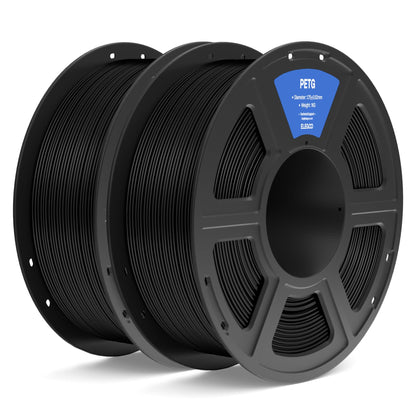 ELEGOO PETG 1.75 mm Black 4 Pack 1kg Spools (2.2 lbs), 3D Printing Filament Dimensional Accuracy +/- 0.02 mm, Fits for Most FDM 3D Printers