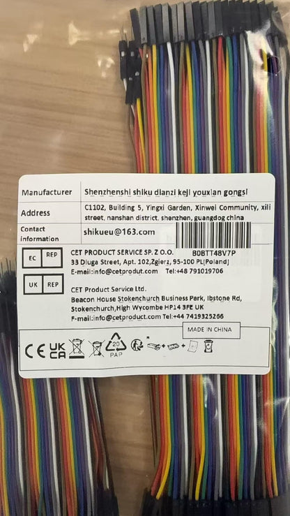 10cm 240pcs Breadboard Jumper Wires Cable Kit Male to Female, Male to Male, Female to Female Compatible with Arduino Projects and Raspberry Pi