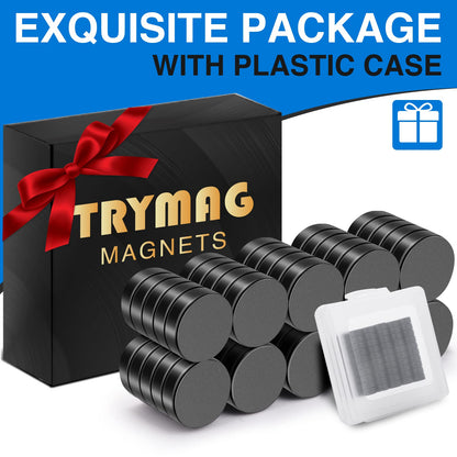 TRYMAG 5x3mm 80Pcs Small Refrigerator Magnets, Tiny Rare Earth Magnets Small Disc Magnet for Fridge, Whiteboard, Billboard, Dry Erase Board, Office Magnet