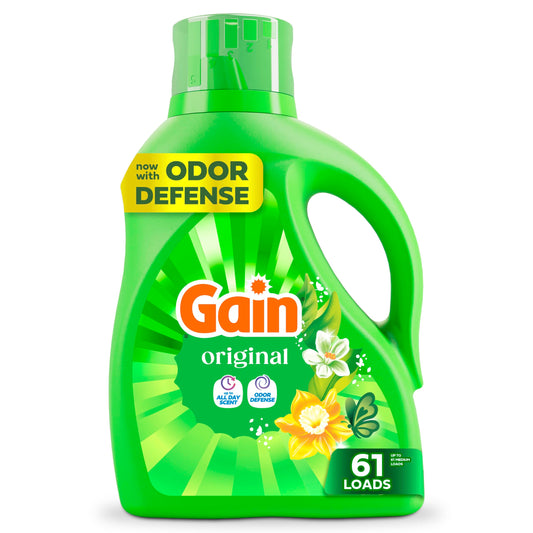 Gain Aroma Boost Liquid Laundry Detergent, Original Scent, HE Compatible, 107 Loads, 4.55L