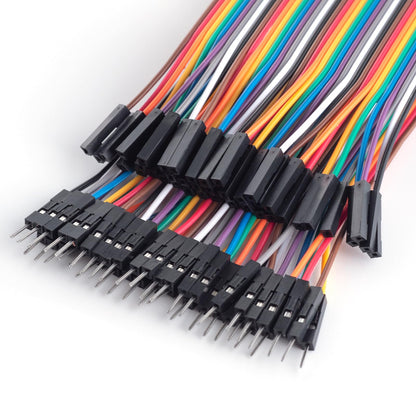 10cm 240pcs Breadboard Jumper Wires Cable Kit Male to Female, Male to Male, Female to Female Compatible with Arduino Projects and Raspberry Pi