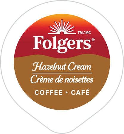 Folgers Classic Roast Medium Coffee Pods, Single Serve One Cup Pods made with Arabica Beans for Hot or Iced Drinks, 12 Count (Pack of 1)